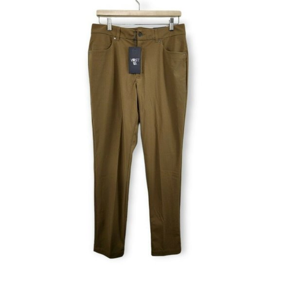 VRST Pants Vrst Commuters Pocket Slim Fit Pants Aged Bronze Mens